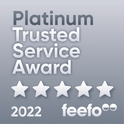 award for platinum trusted service in 2022