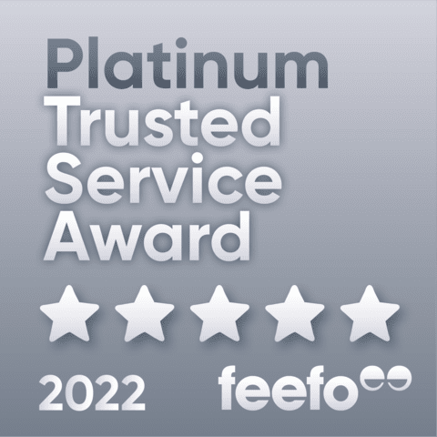 feefo platinum trusted service award 2022