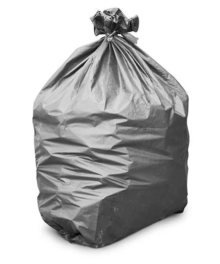 heavy duty black refuse sack