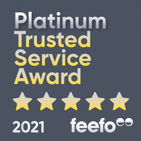 feefo platinum trusted service award 2021