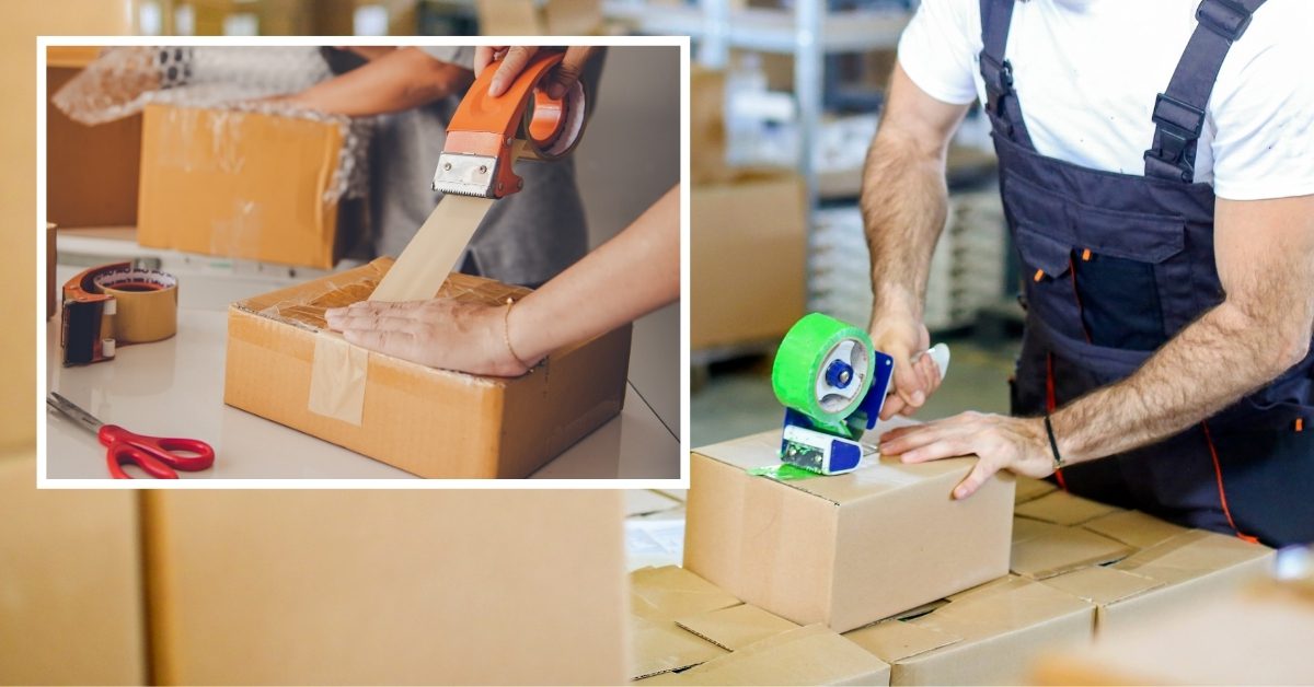 London home moving storage size guide with boxes and furniture