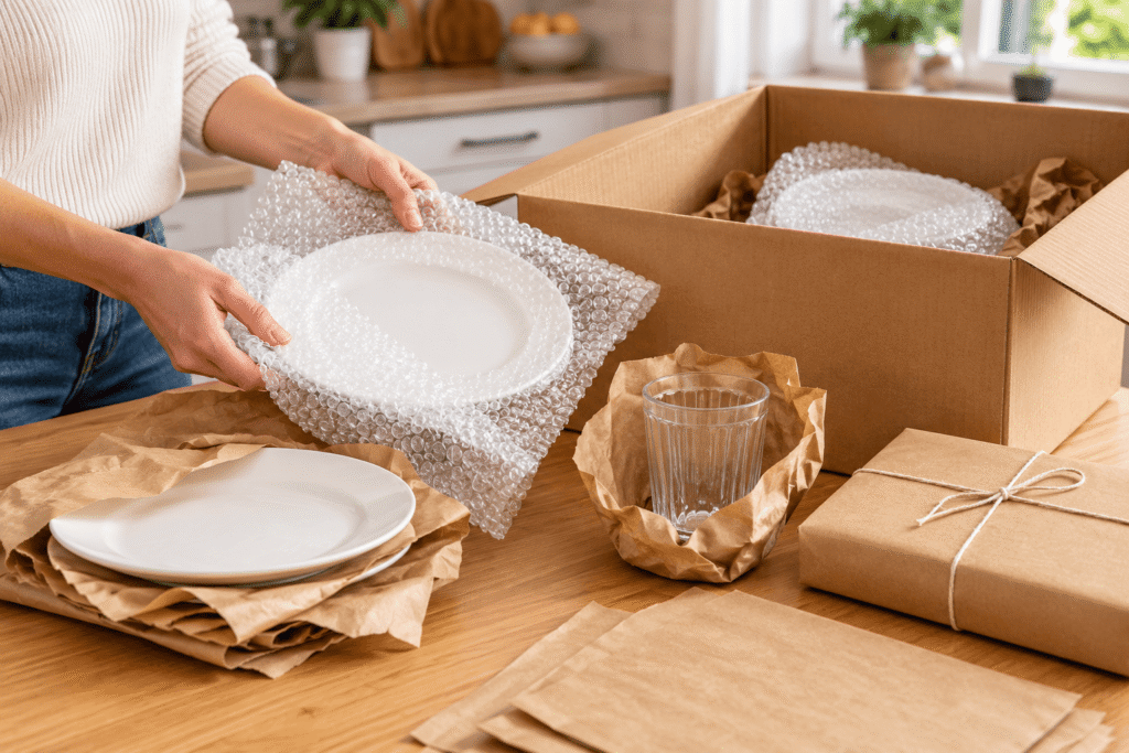 Bubble Wrap or Packing Paper